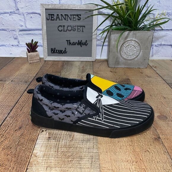 Disney Tim Burton's Nightmare Before Christmas Fun Mens Canvas Shoes 11.5 - Picture 11 of 12